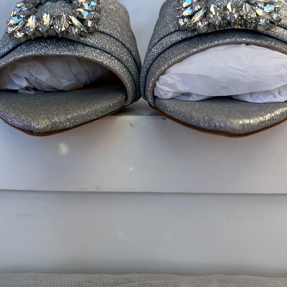 Schultz Glitter Sparkle Slide Heels - Picture 7 of 7